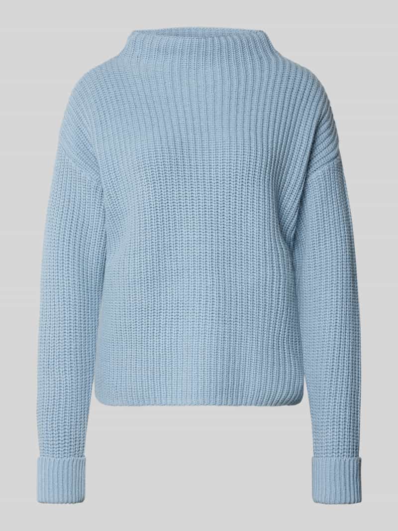 Selected Femme Regular fit pullover met turtleneck van katoenmix model 'SELMA'