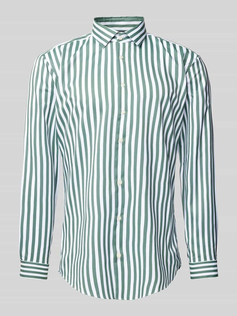 Jake*s Slim fit zakelijk overhemd met kentkraag