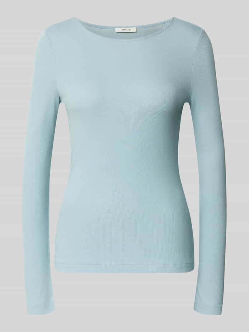 Shirt met lange mouwen met ronde hals model 'Smallo'