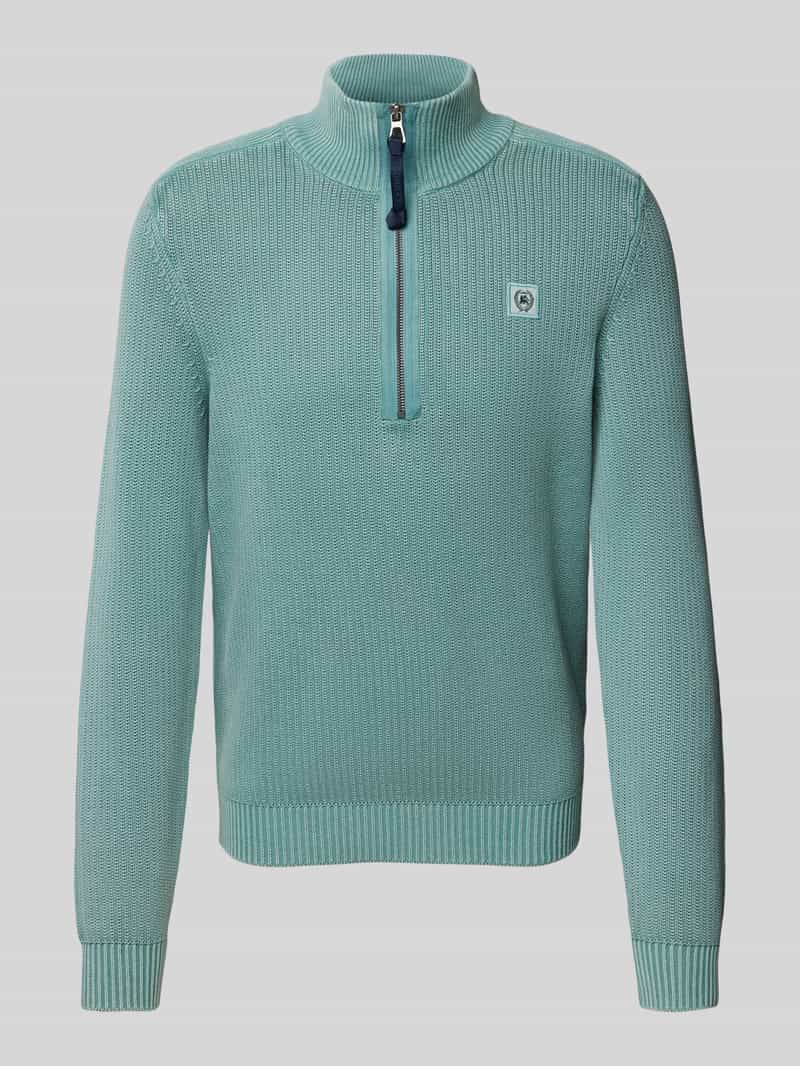 Lerros Gebreide pullover met labelpatch