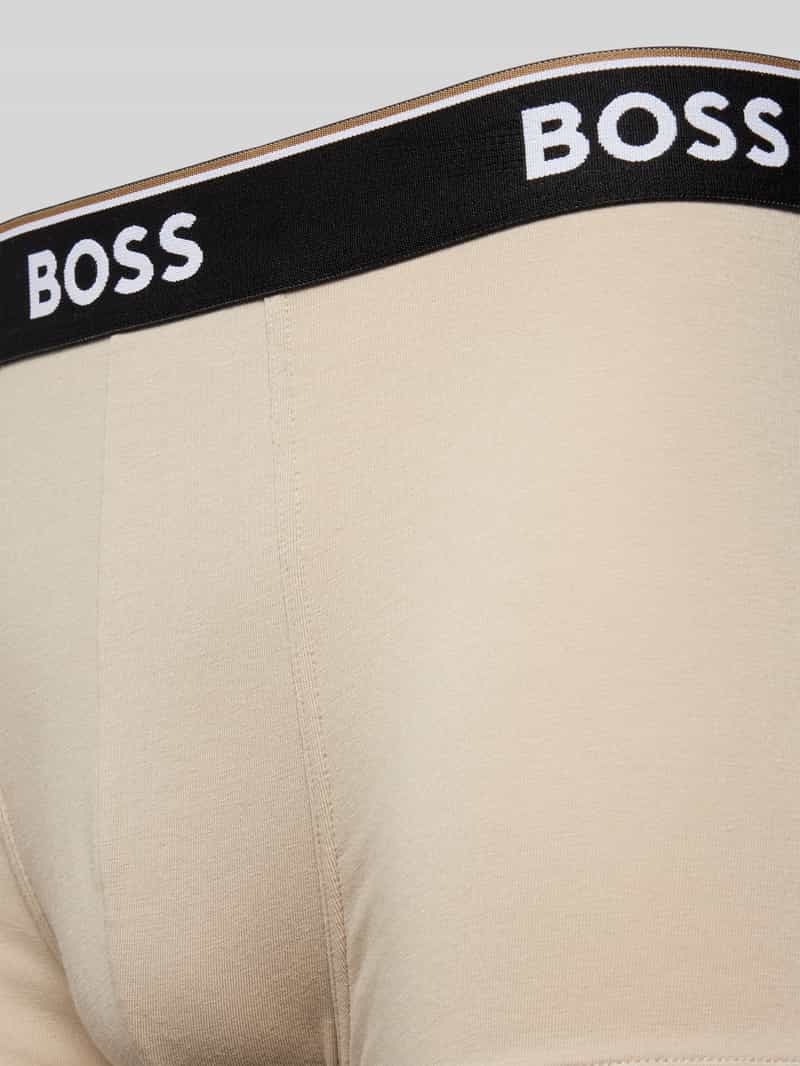 Boss Boxershort met elastische band met label in een set van 3 stuks model 'Power'