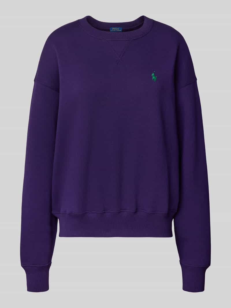 Polo Ralph Lauren Sweatshirt met extra brede schouders en labelstitching