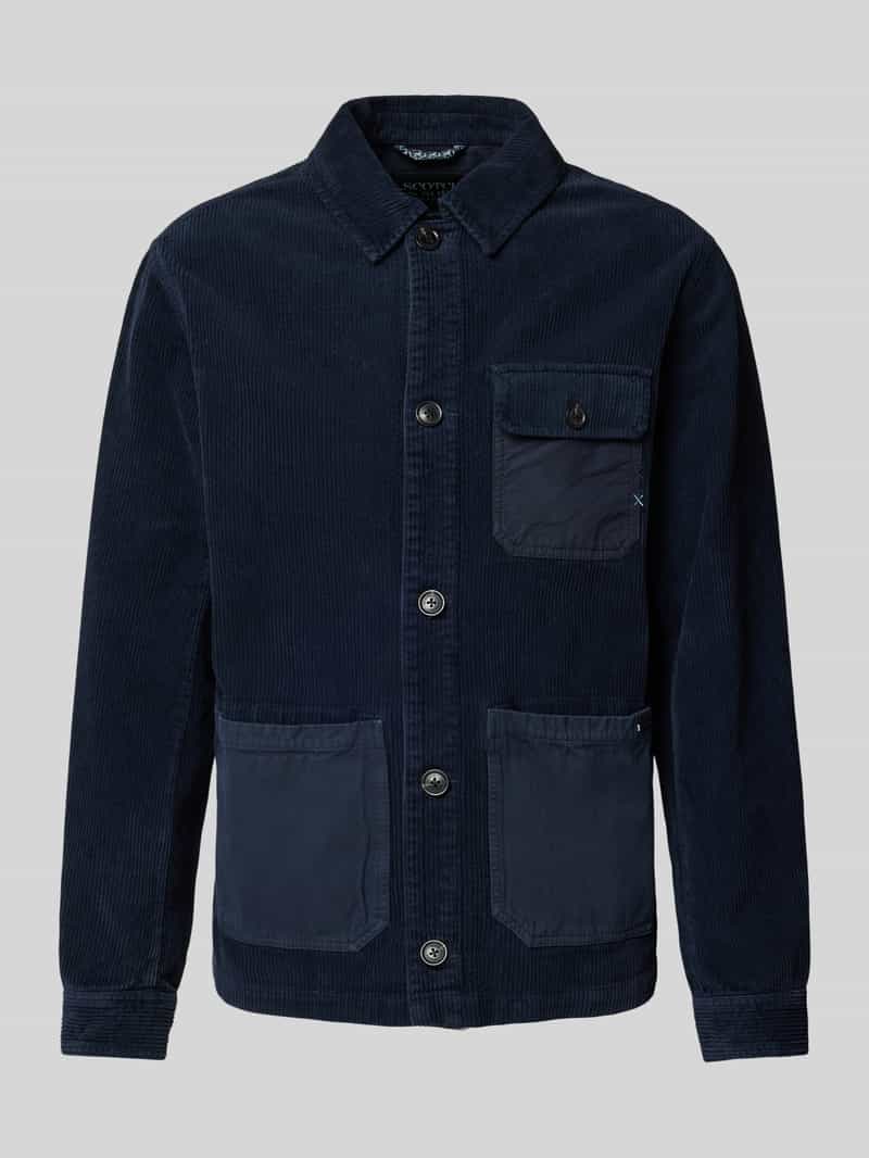 Scotch & Soda Corduroy jack met opgestikte zakken
