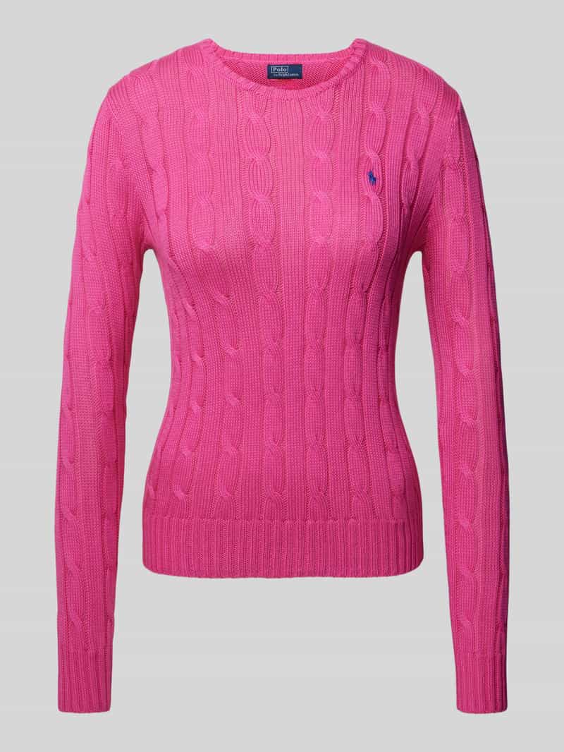 Polo Ralph Lauren Gebreide pullover met logostitching model 'JULIANNA'