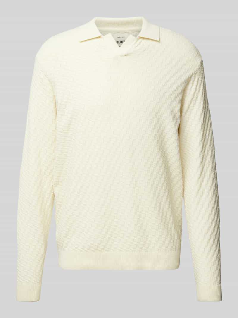 Regular fit poloshirt in design met lange mouwen, model 'ZEKE'