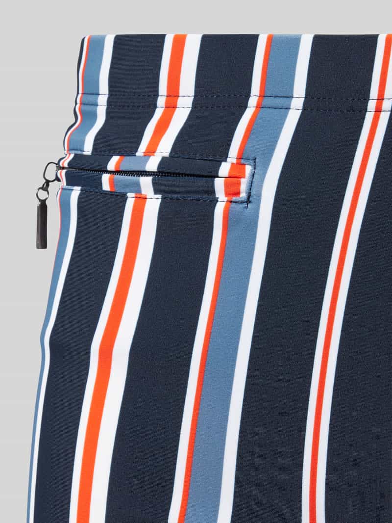 Schiesser Slim fit zwembroek met ritszak model 'Ocean'