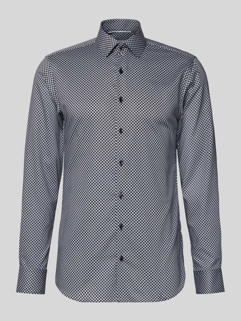 Eterna Slim fit zakelijk overhemd met kentkraag