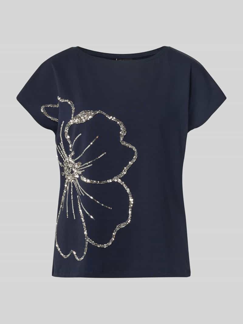s.Oliver BLACK LABEL Regular fit T-shirt van katoenmix