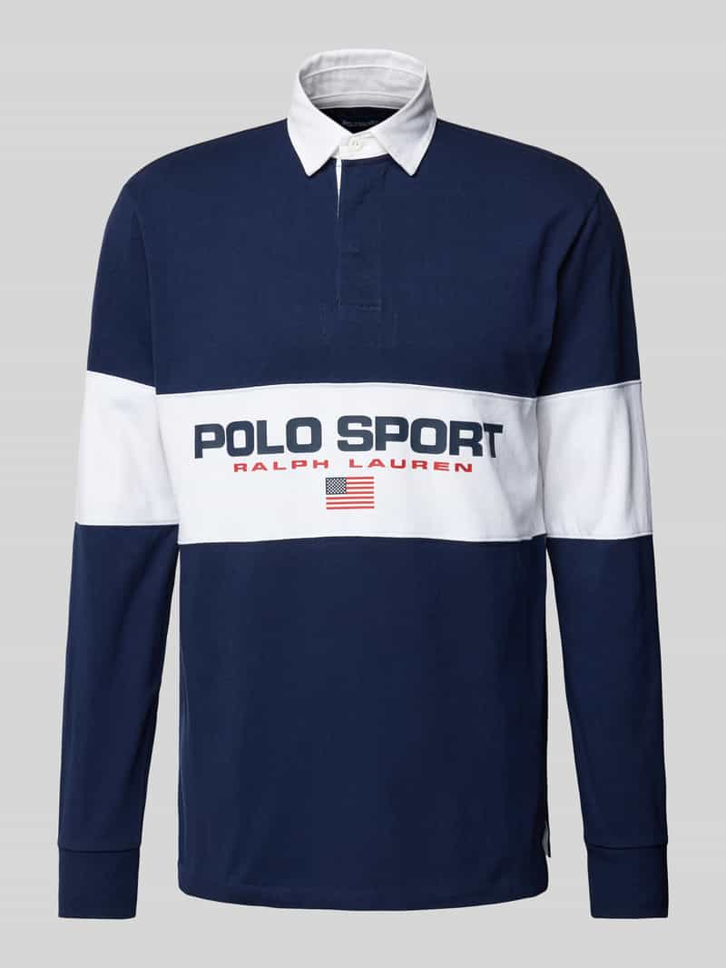 Polo Sport Classic fit poloshirt met labelprint