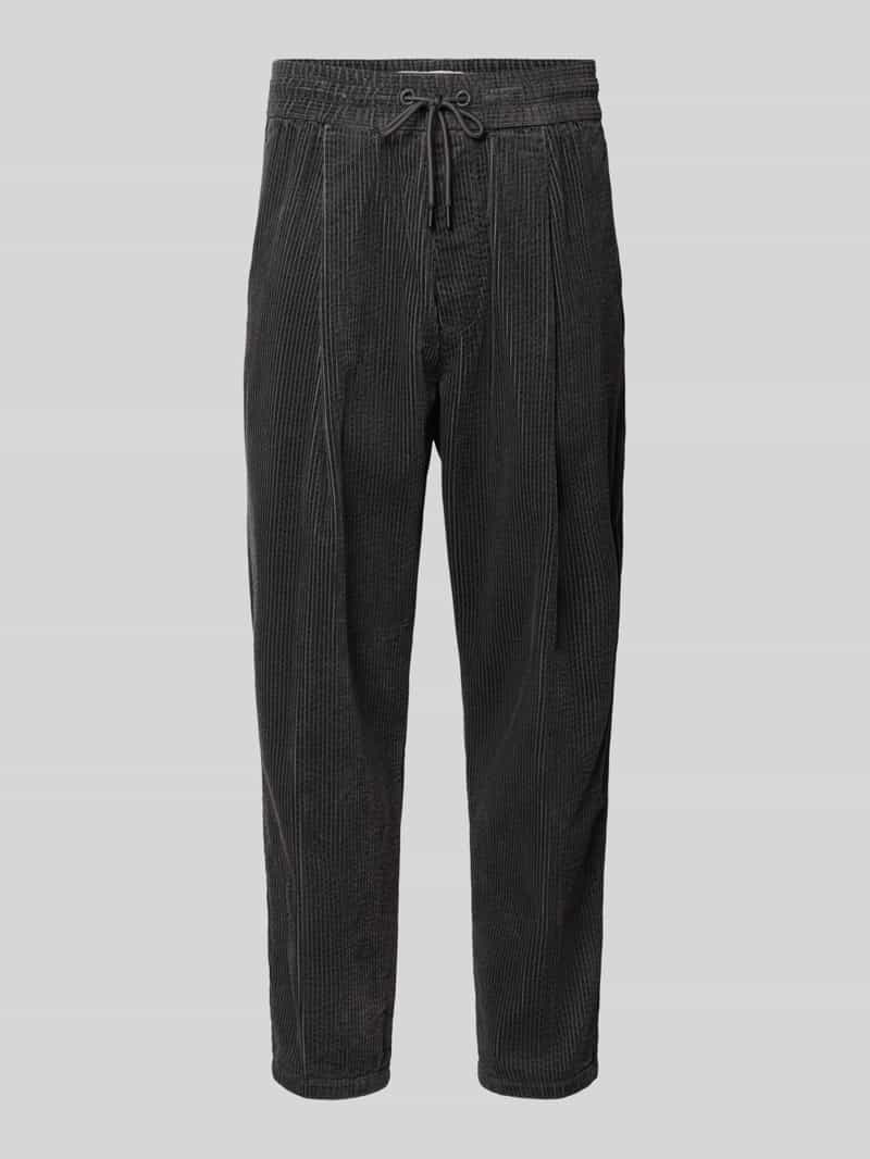 Marc O'Polo DENIM Regular Waist corduroy broek met tunnelkoord als vetersluiting