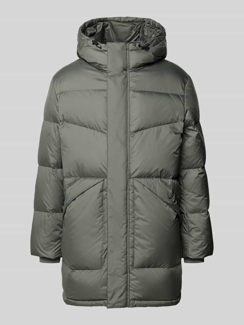 Marc O'Polo DENIM Regular fit gewatteerde mantel met capuchon