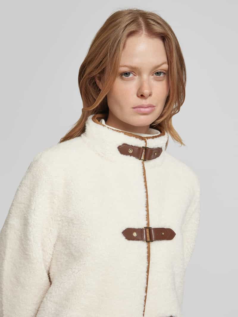 Lauren Ralph Lauren Lange jas van imitatiebont met sluiting met riempje