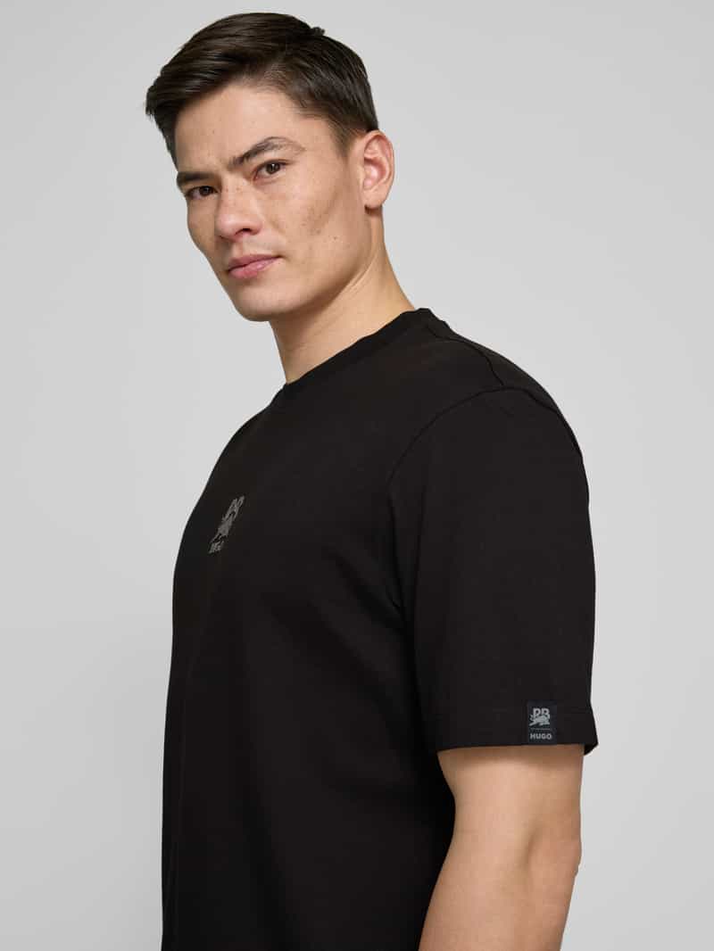 HUGO T-shirt met labelprint model 'Deckies'