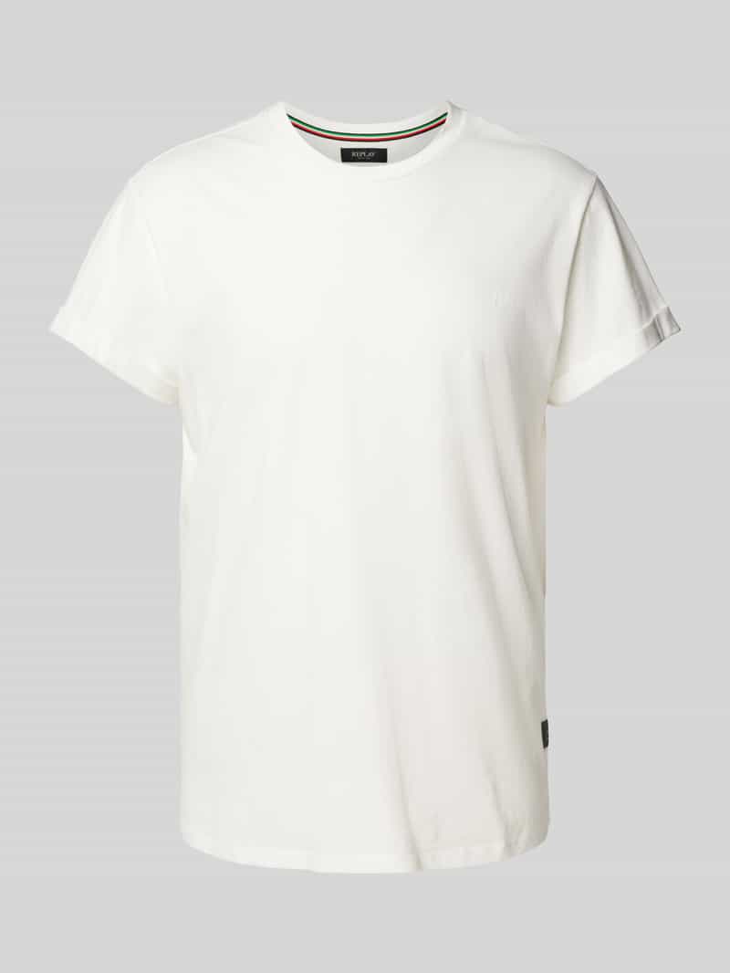 Replay T-shirt met labelstitching