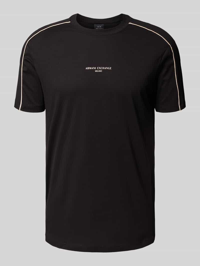 Armani Exchange T-shirt met labelprint