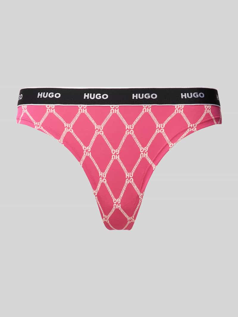 HUGO String met elastische band met label model 'Carousel'