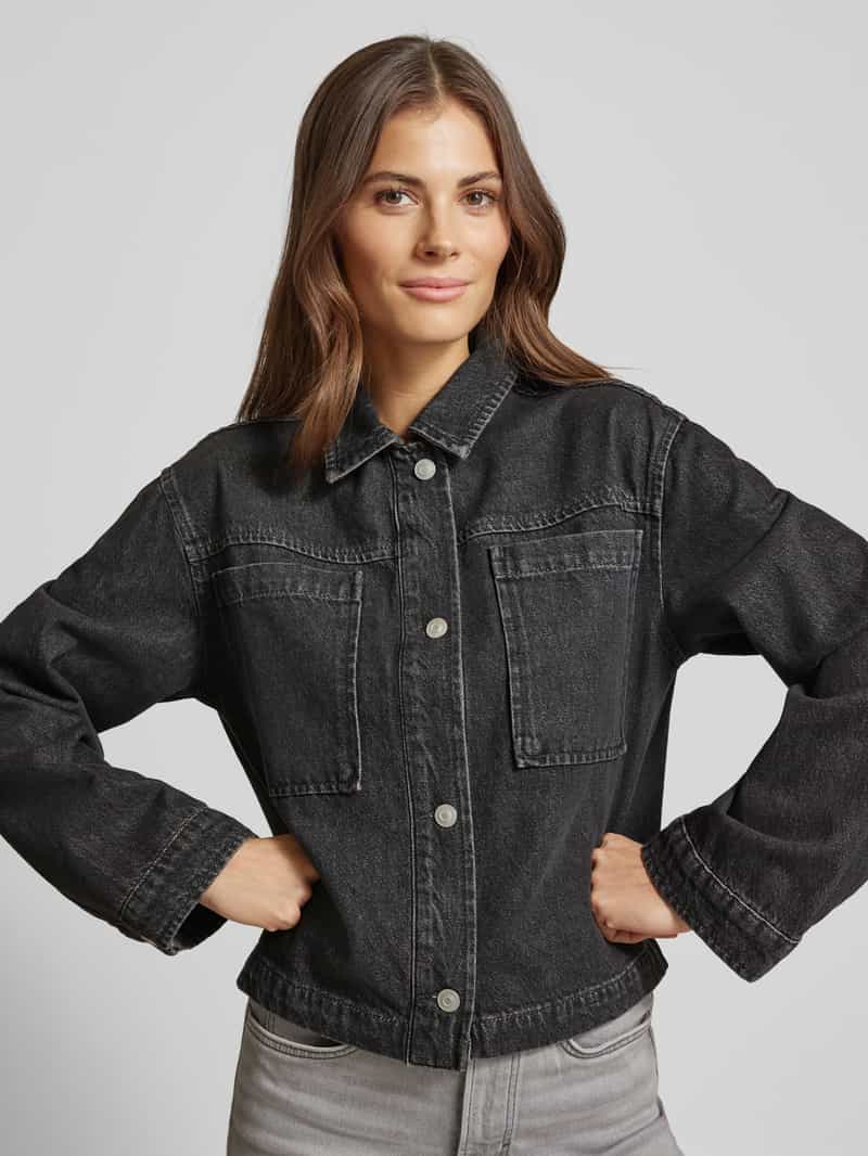 NEO NOIR Jeansjack met opgestikte borstzakken model 'Emilia'