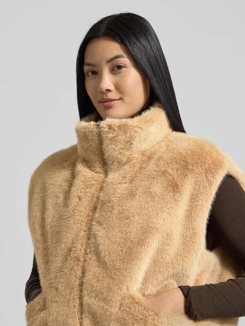 someday. Relaxed fit gilet van imitatiebont model 'Vaari'