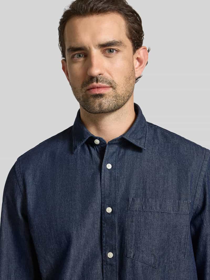 Selected Homme Regular fit jeansoverhemd van puur katoen model 'REGCARLO'