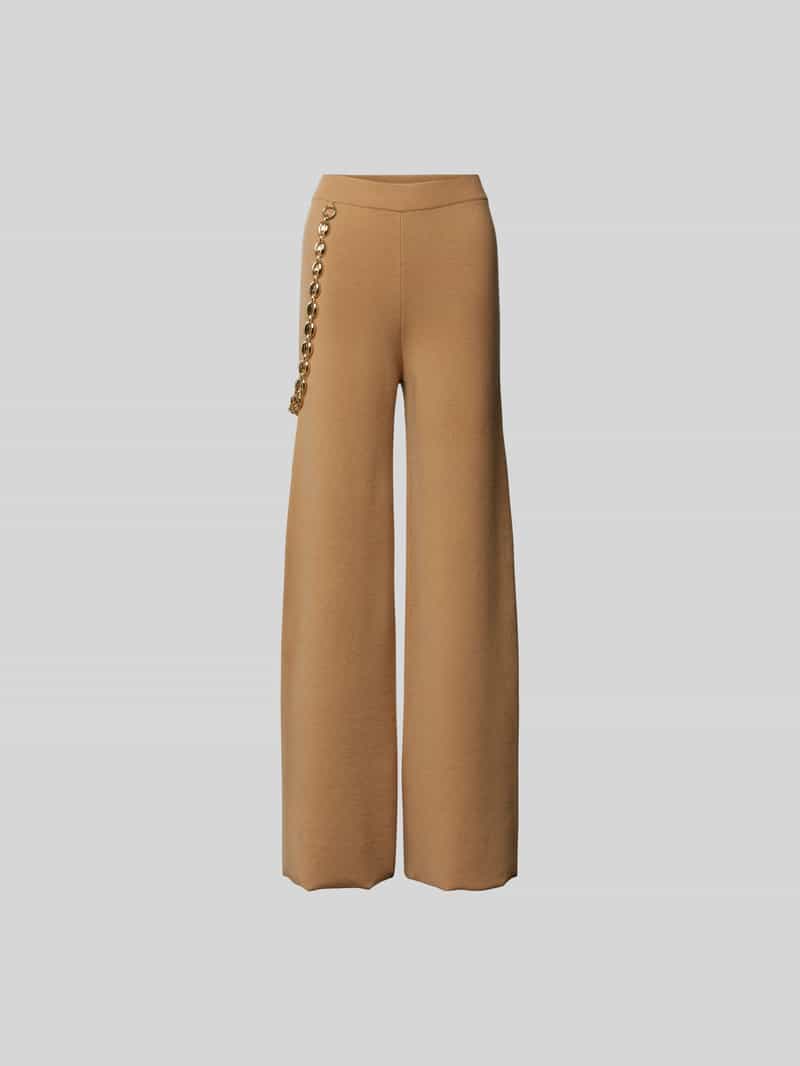 Stoffen broek met metaal-ketting