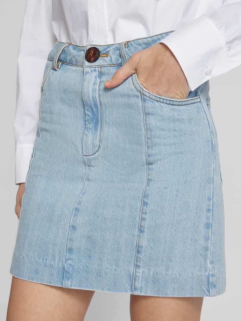 Gestuz Jeansrok met steekzakken model 'Vella'