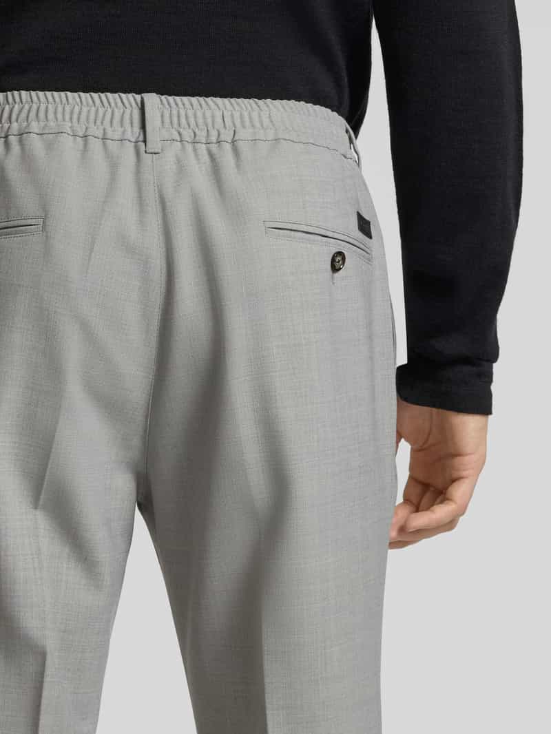 JOOP! Collection Stoffen broek met elastische band model 'Lester'