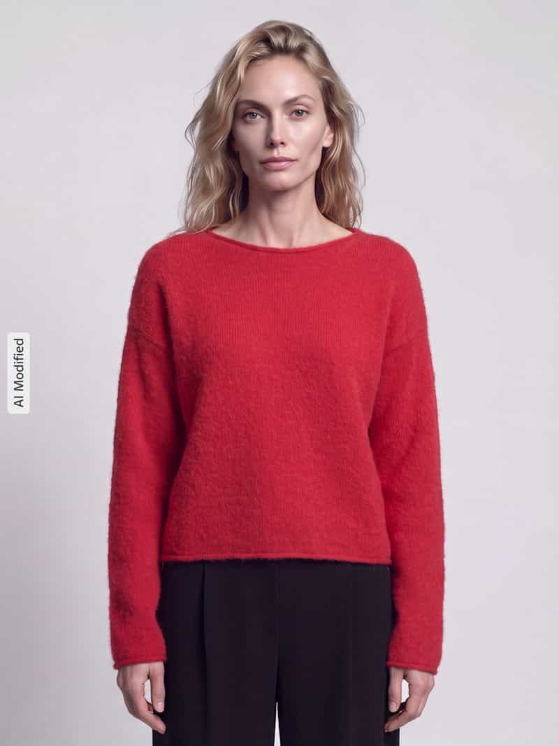 Boss Orange regular fit pullover van alpacamix met wol model 'C_Follettino'
