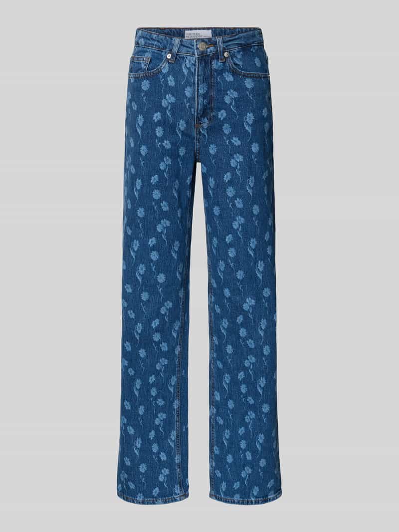 Wide leg jeans van katoenmix model 'TESSA'