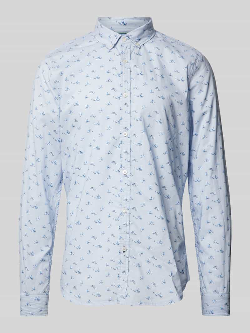 Scotch & Soda Slim fit vrijetijdsoverhemd met all-over print