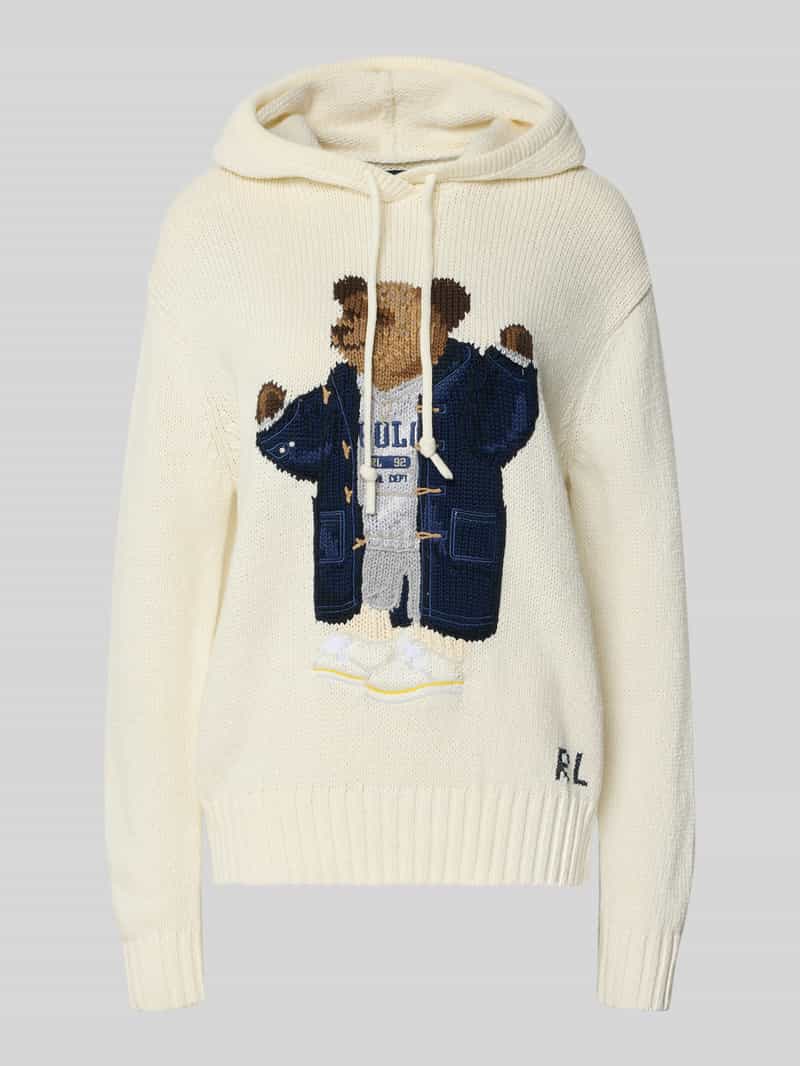 Polo Ralph Lauren Gebreide pullover van puur katoen met capuchon