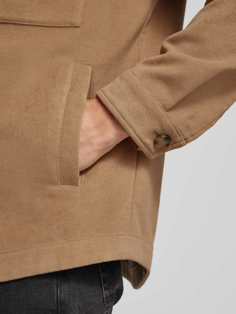 Boss Overhemdjack met borstzakken model 'Carper'