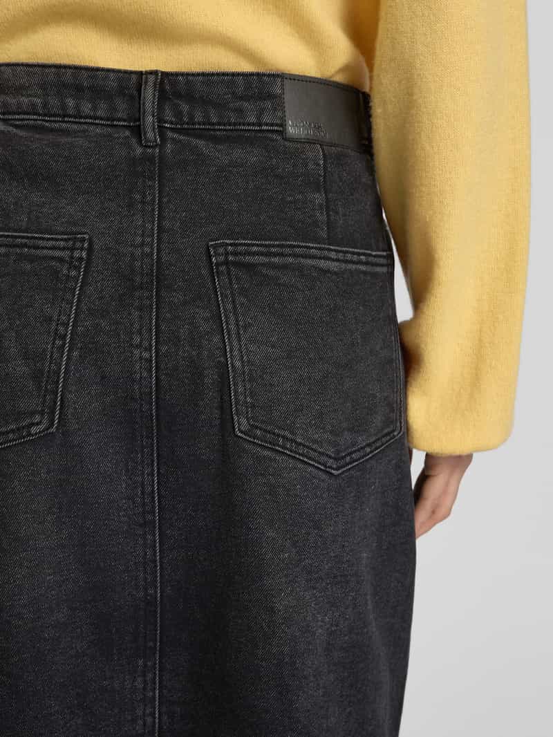 Vero Moda Midi-jeansrok van katoenmix model 'VERI'