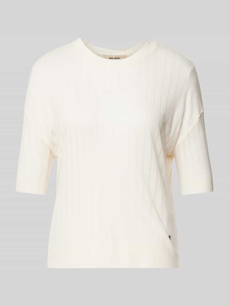 MOS MOSH T-shirt met structuurmotief model 'SWANN'