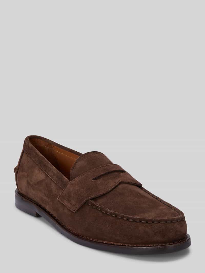 Loafers van echt suède