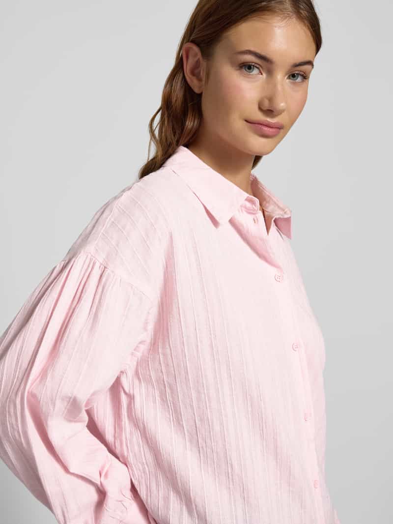 Pieces Relaxed fit overhemdblouse van puur katoen model 'MUNA'