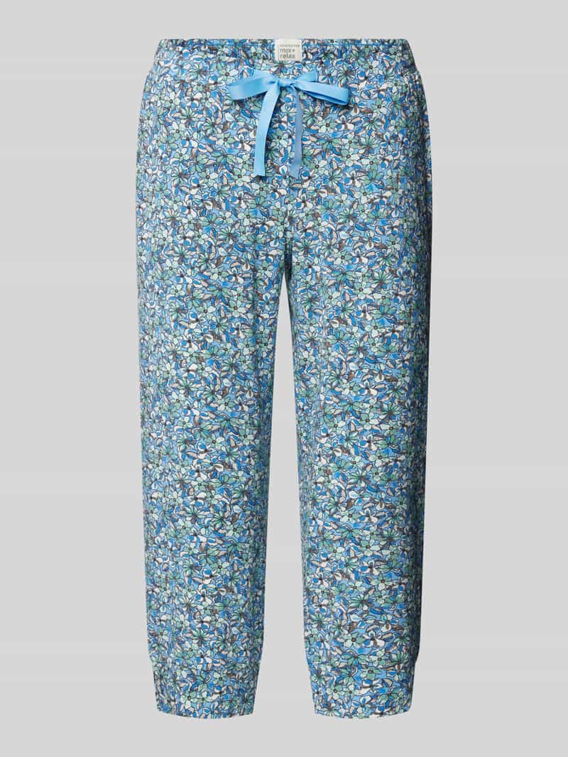 Schiesser Slim fit bermuda met tunnelkoord model 'Mix+Relax'