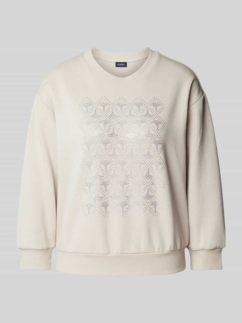 Joop! Sweatshirt met strass-steentjes model 'Telissa'