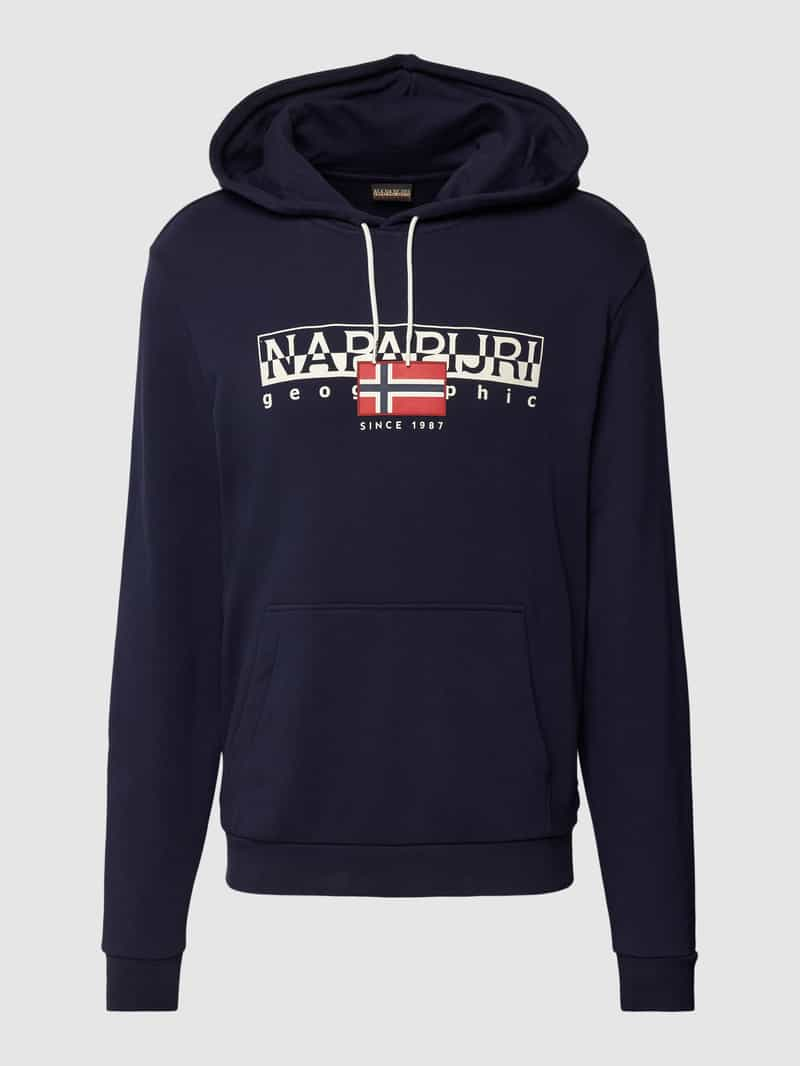 Napapijri Hoodie met labelprint