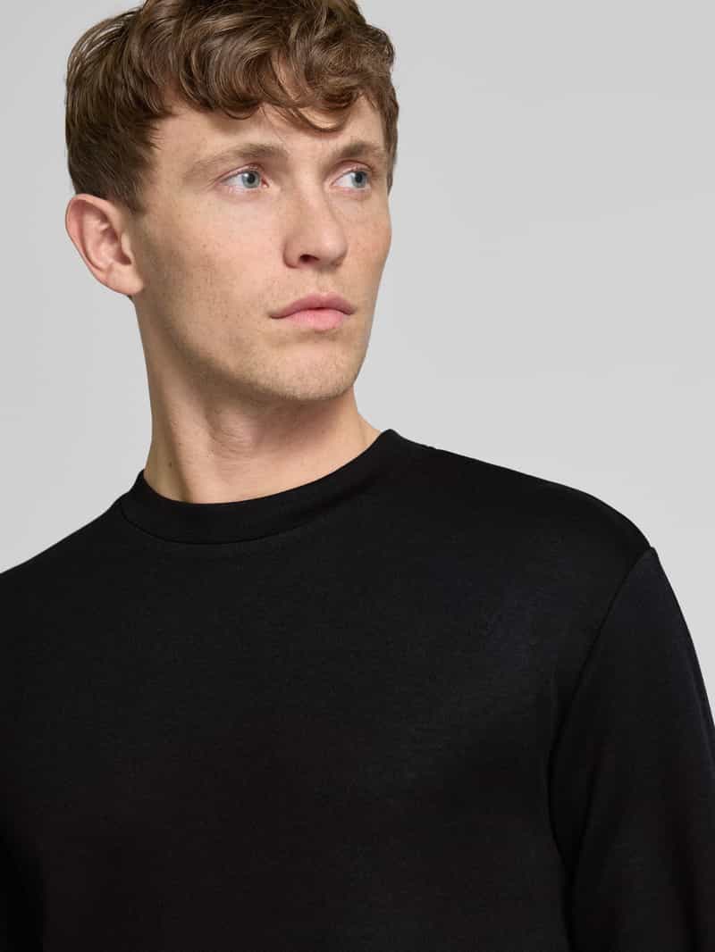Selected Homme Sweatshirt met ribboorden model 'EMANUEL'