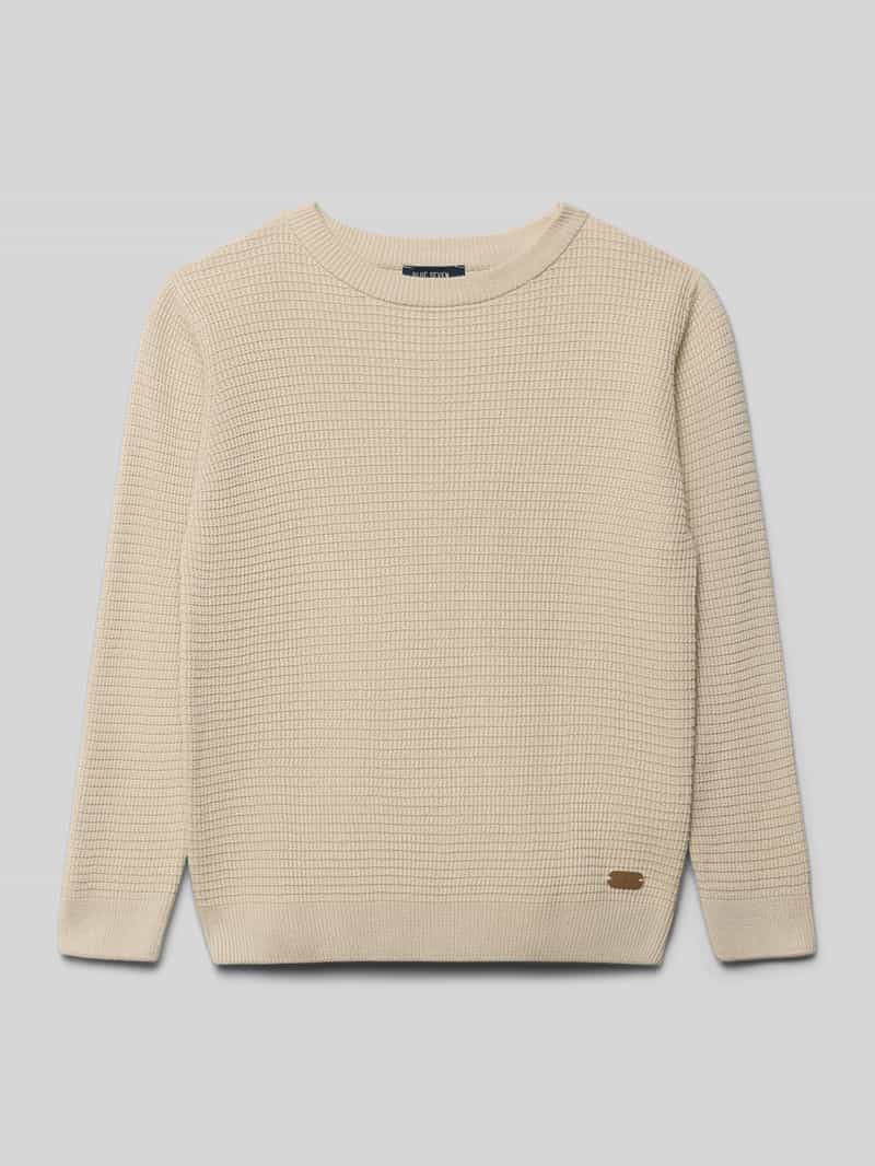 BLUE SEVEN Regular fit pullover in gebreide look