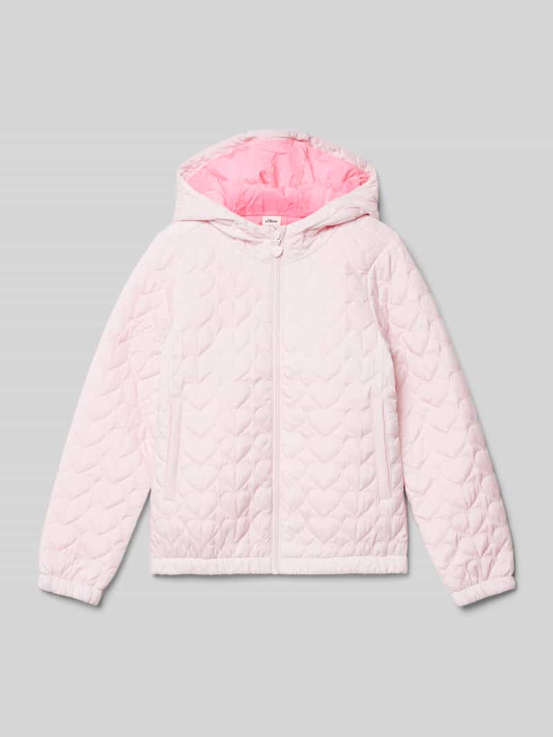 s.Oliver RED LABEL Regular fit gewatteerd jack met gequilt hart