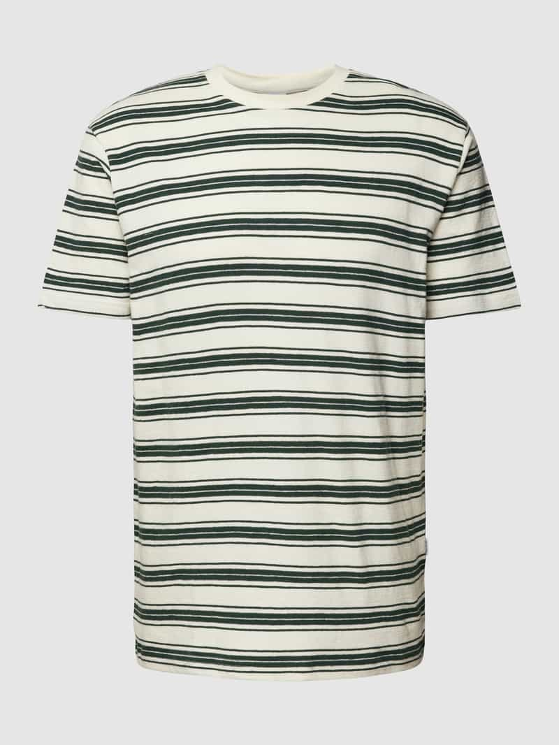 Selected Homme T-shirt met streepmotief