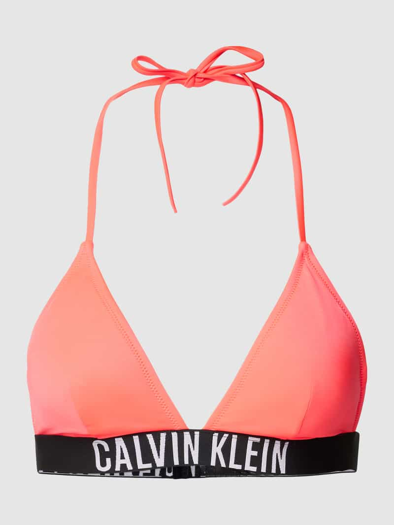 Calvin Klein Underwear Bikinitop met labelband model 'Intense Power'