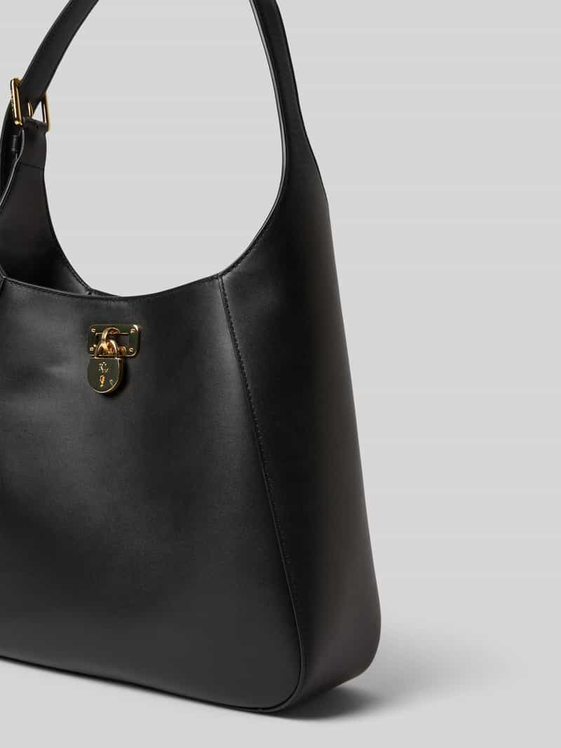 Lauren Ralph Lauren Lederen handtas met labelhanger model 'TANNER'