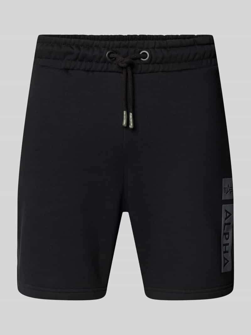 alpha industries Regular fit sweatshorts met labelprint