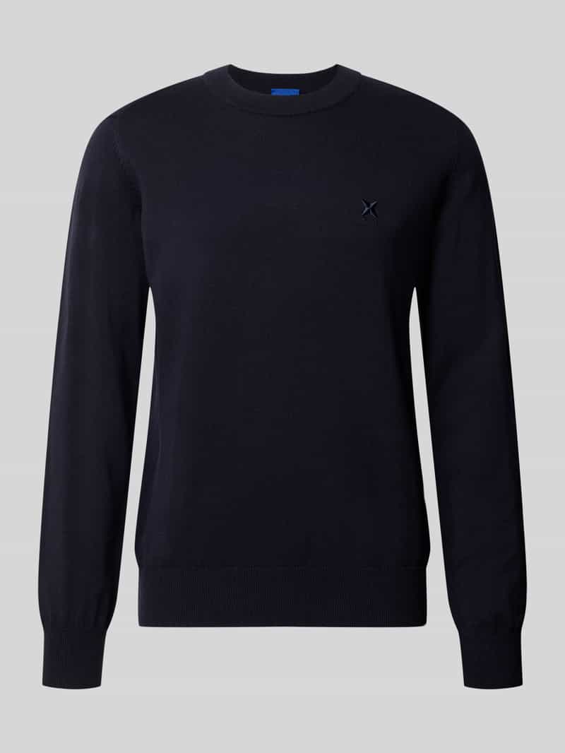 HUGO Blue Regular fit pullover van katoenmix model 'San Celio-C'