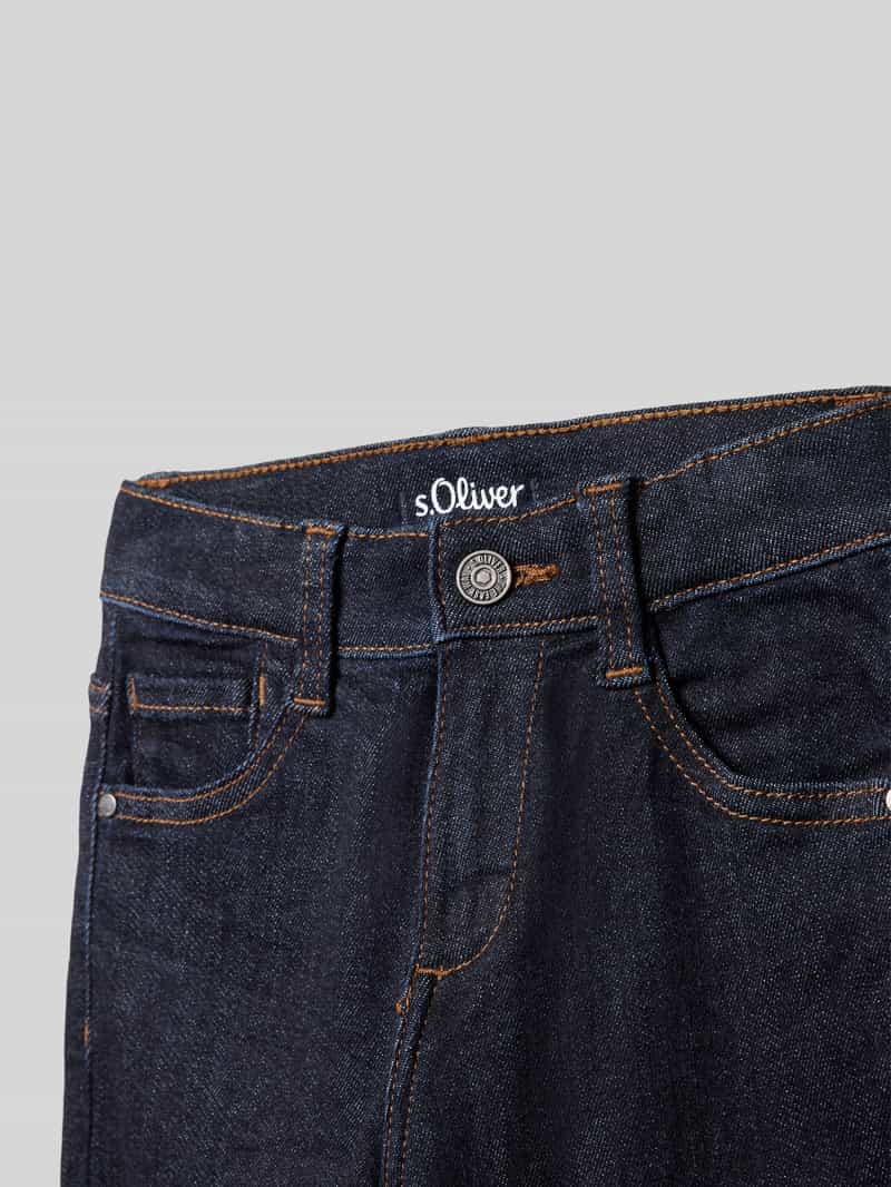 s.Oliver RED LABEL Straight leg jeans van katoenmix