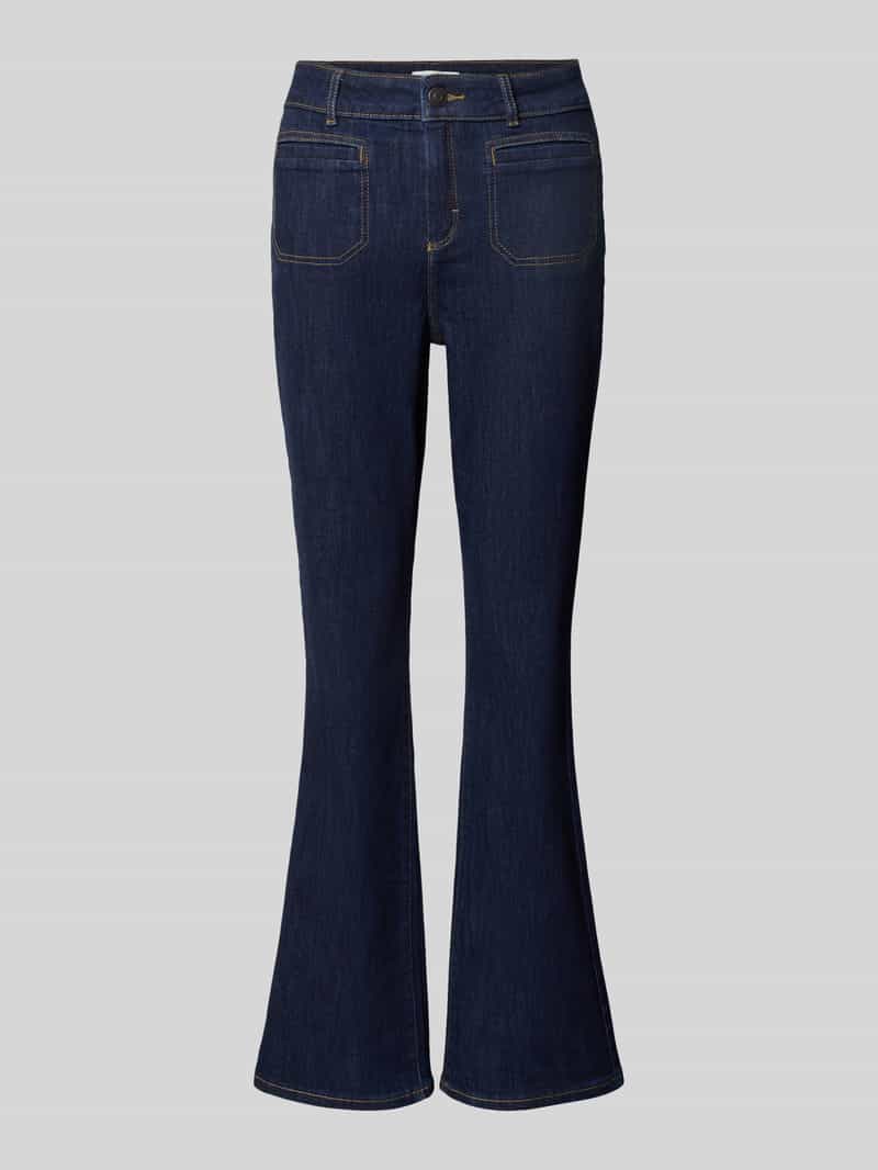 Christian Berg Woman Bootcut fit jeans met riemlussen
