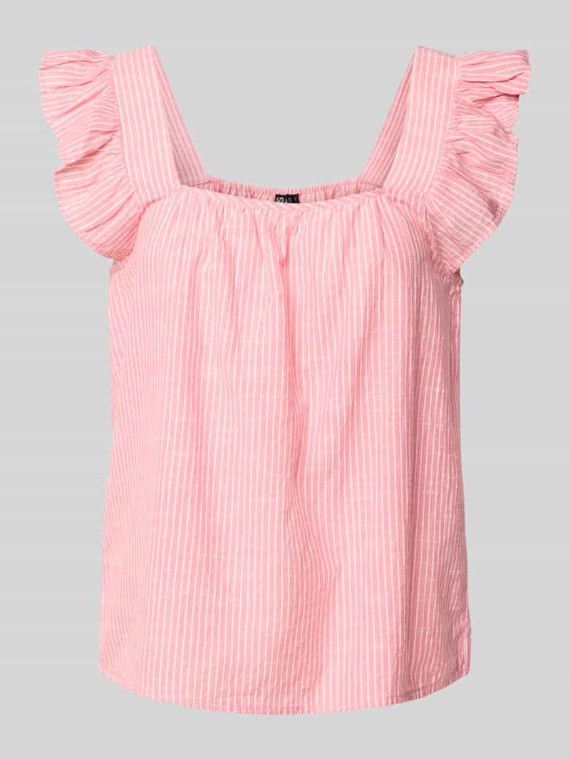 Pieces Relaxed fit top met bandjes van een mix van katoen en linnen model 'APIA'