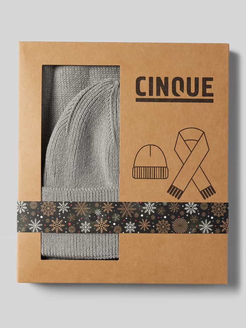 CINQUE Sjaal en muts van wolmix in een set